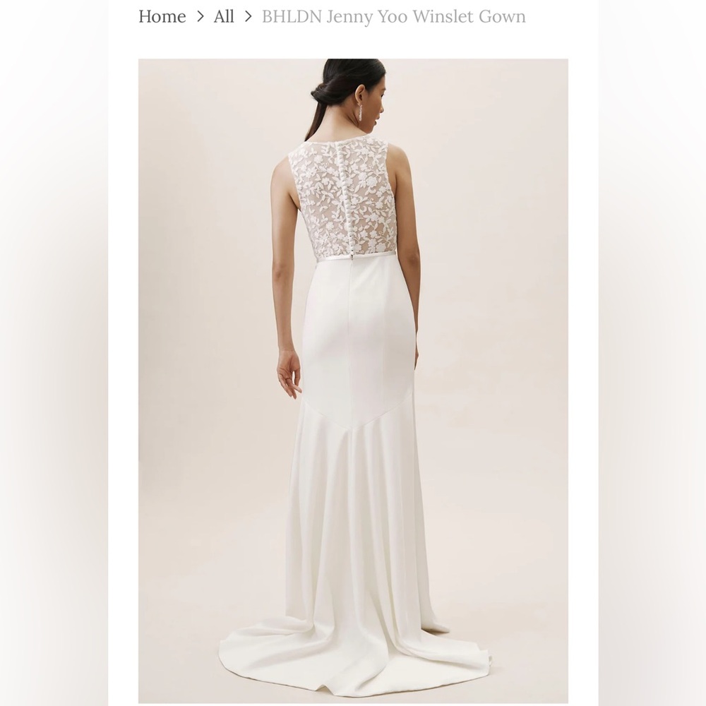 Jenny Yoo BHLDN Winslet Wedding Gown (never worn, dry cleaned) - Picture 2 of 7